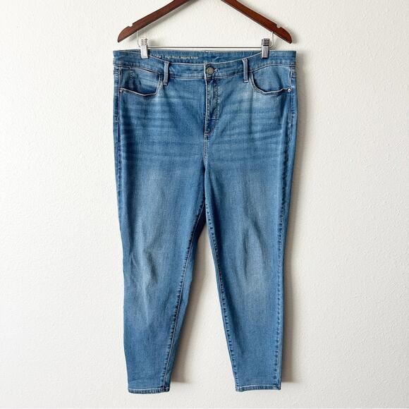 Talbots Flawless High Waist Skinny Ankle Jeans Women’s Size 16 Petite mid wash - Picture 3 of 15